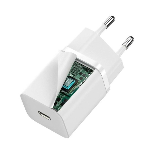 Мережевий зарядний пристрій Baseus Super Si quick charger IC 30W EU White (CCSUP-J02)