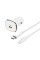 Автомобільний зарядний пристрій BOROFONE BZ12B single port QC3.0 (Type-C to Lightning) 18W White (BZ12BCLW)