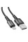 Кабель ACEFAST C1-02 USB to iP 2.4A, 1.2m, nylon, aluminum connectors, Black (AFC1-02B)