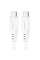 Кабель ACEFAST C3-03 Type-C to Type-C 3A, 60W, 1.2m, TPE, TPE connectors, White (AFC3-03W)