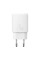 Мережевий зарядний пристрій Baseus Compact Quick Charger U+C 20W EU White (CCXJ-B02)