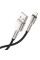 Кабель Baseus Cafule Series Metal Data Cable USB to IP 2.4A 2m Black (CALJK-B01)