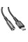 Кабель-перехiдник ACEFAST C1-07 USB-C to 3.5mm aluminum alloy headphones adapter cable Black (AFC1-07B)