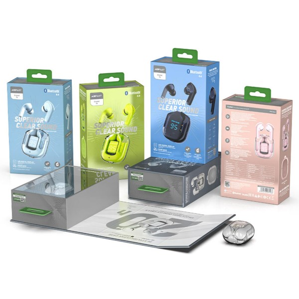 Бездротові навушники ACEFAST T6 True wireless stereo headset Youth Green (AFT6YG)