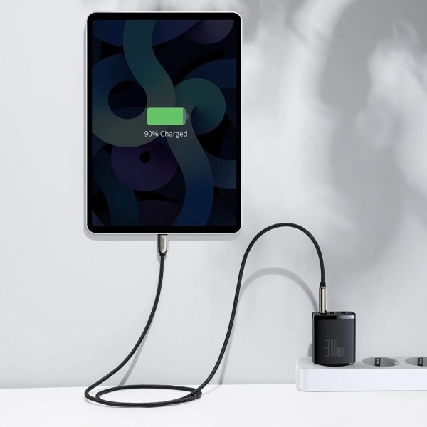 Мережевий зарядний пристрій Baseus Compact Quick Charger 2U+C 30W EU Black (CCXJ-E01)