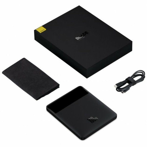 Зовнішній акумулятор Baseus Blade Power Digital Display Fast Charging Power bank 20000mAh 100W Black (PPDGL-01)