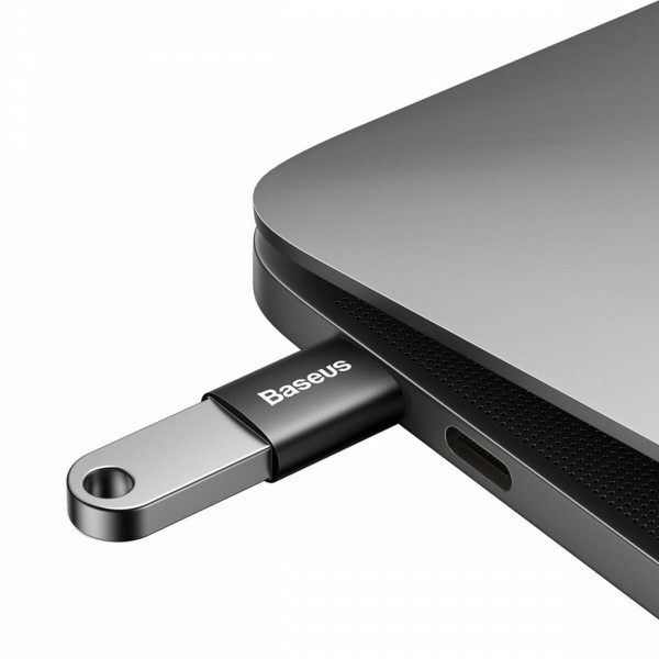 Адаптер Baseus Ingenuity Series Mini OTG Adaptor Type-C to USB-A 3.1 Black (ZJJQ000001)