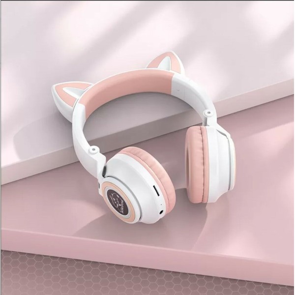 Бездротові навушники BOROFONE BO18 Cat ear BT headphones White (6974443384956)