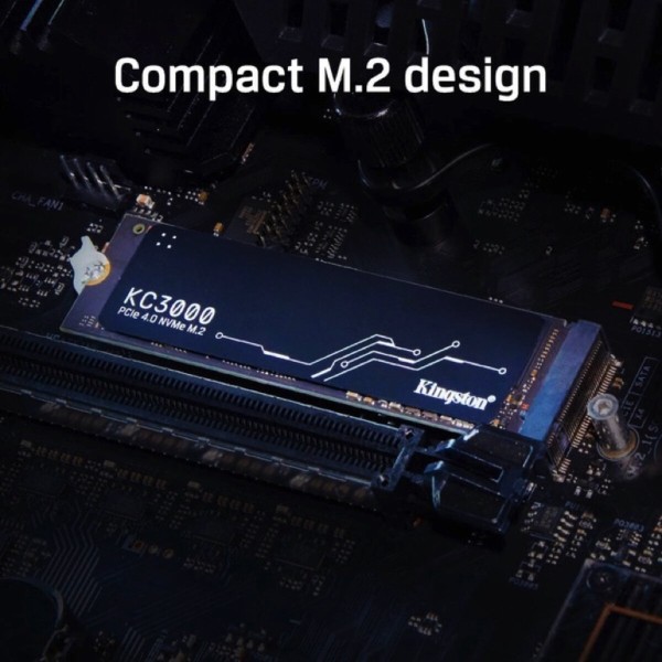 Накопичувач SSD M.2 Kingston KC3000 4096GB NVMe 2280 PCIe 4.0 x4 3D NAND TLC (SKC3000D/4096G)