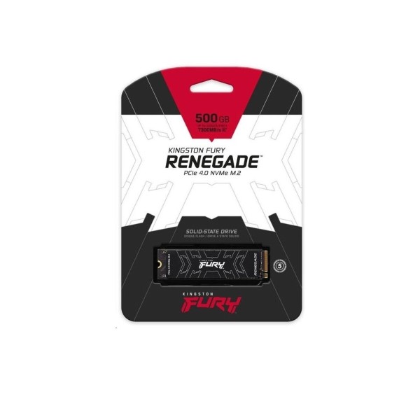 Накопичувач SSD M.2 Kingston FURY Renegade 500GB 2280 NVMe PCIe Gen 4.0 x4 3D TLC NAND (SFYRS/500G)
