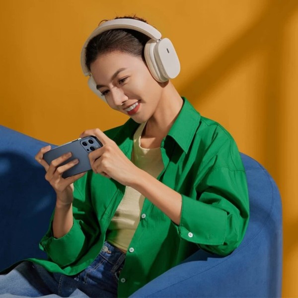 Бездротові навушники Baseus Bowie H1 Noise-Cancelling Wireless Headphones Rice White (NGTW230002)