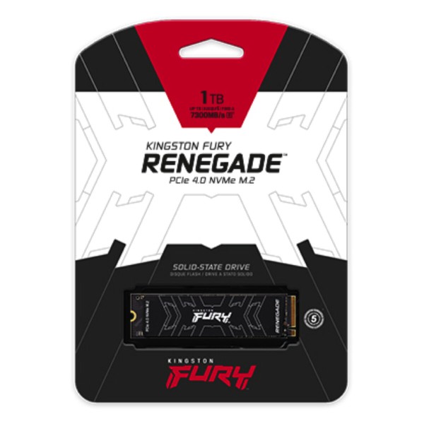 Накопичувач SSD M.2 Kingston FURY Renegade 1TB 2280 NVMe PCIe Gen 4.0 x4 3D TLC NAND (SFYRS/1000G)