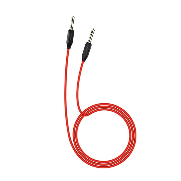 Аудіокабель HOCO UPA11 AUX audio cable Red (6957531079309)