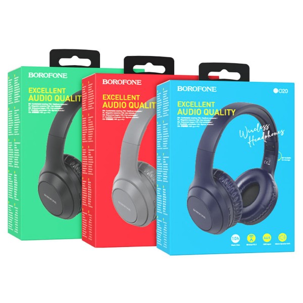 Бездротові навушники BOROFONE BO20 Player BT headphones Black (BO20B)