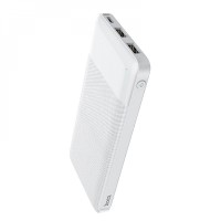 Зовнішній акумулятор HOCO J72 Easy travel power bank(10000mAh) White (6931474738387)
