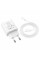 Мережевий зарядний пристрій HOCO C80A Plus Rapido PD20W+QC3.0 charger set(Type-C to Type-C) White (6931474779908)