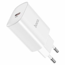 Мережевий зарядний пристрій HOCO N14 Smart Charging single port PD20W charger White (6931474745026)