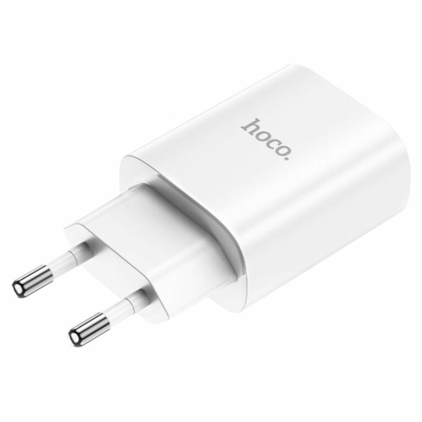 Мережевий зарядний пристрій HOCO N14 Smart Charging single port PD20W charger White (6931474745026)