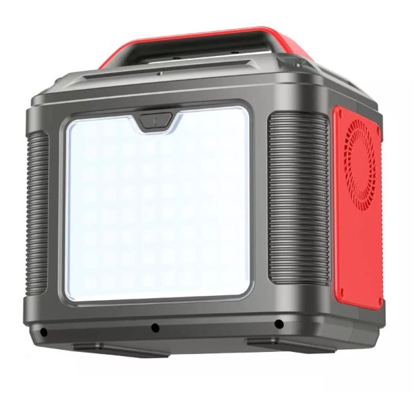 Портативна зарядна станція HOCO DB28 300W Iron Gray+Red (6931474781987)