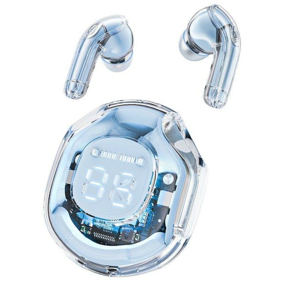 Бездротові навушники ACEFAST T8 Crystal color (2) bluetooth earbuds Ice Blue (AFT8IB)