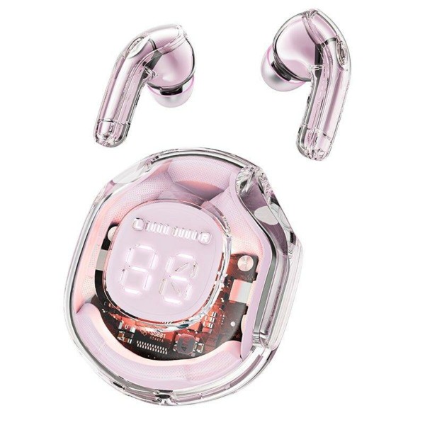 Бездротові навушники ACEFAST T8 Crystal color (2) bluetooth earbuds Lotus Pink (AFT8LP)