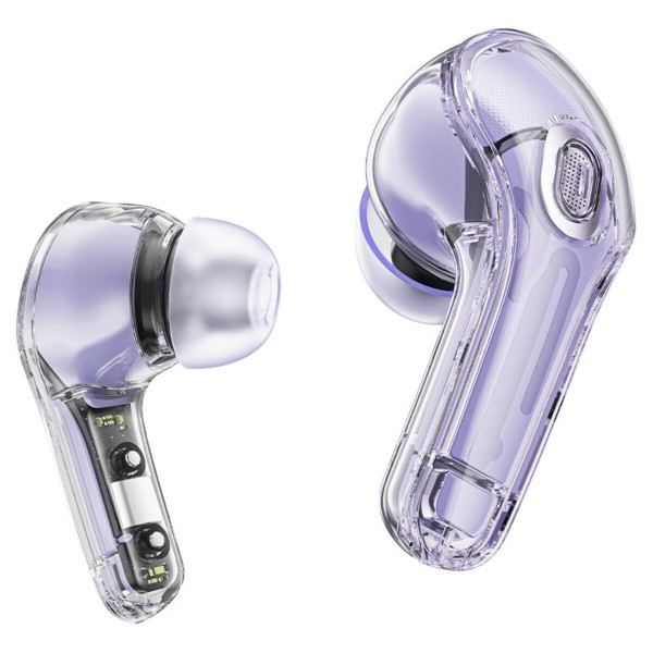 Бездротові навушники ACEFAST T8 Crystal color (2) bluetooth earbuds Alfalfa Purple (AFT8AP)