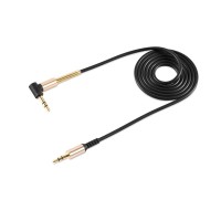 Аудіокабель HOCO UPA02 AUX Spring Audio cable Black (6957531025665)