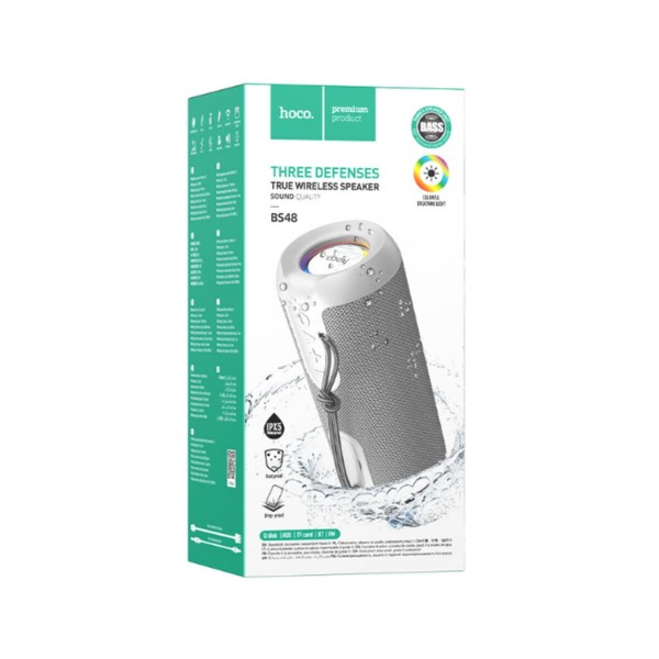 Портативна колонка HOCO BS48 Artistic sports BT speaker Gray (6931474762276)