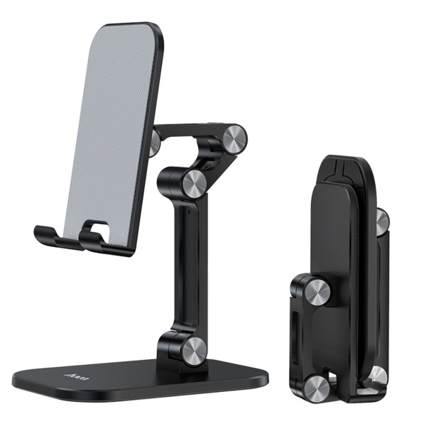 Тримач для телефона HOCO PH34 Excelente double folding desktop stand Black (6931474734129)