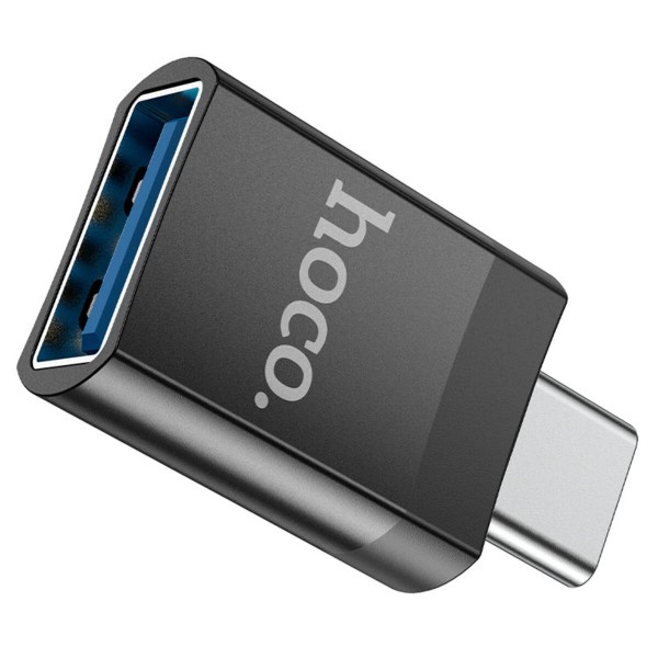 Адаптер HOCO UA17 Type-C male to USB female USB3.0 adapter Black (6931474762016)