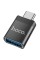 Адаптер HOCO UA17 Type-C male to USB female USB3.0 adapter Black (6931474762016)