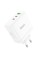 Мережевий зарядний пристрій HOCO N30 Glory PD65W three-port(2C1A) fast charger White (6931474784155)