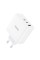Мережевий зарядний пристрій HOCO N30 Glory PD65W three-port(2C1A) fast charger White (6931474784155)