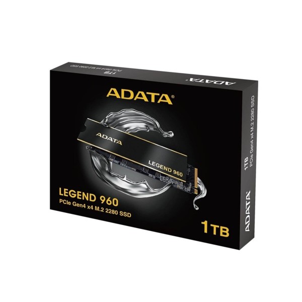 Накопичувач SSD M.2 ADATA LEGEND 960 1TB 2280 PCIe Gen 4x4 3D NAND Read/Write: 7400/6000 MB/sec (ALEG-960-1TCS)