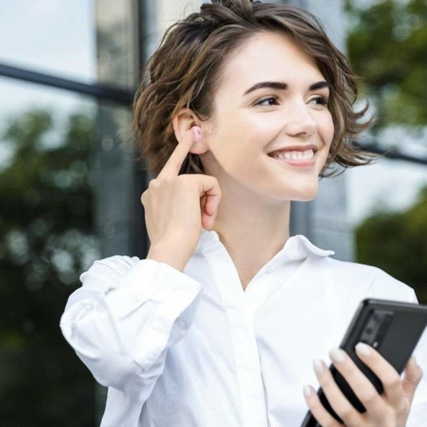 Бездротові навушники Baseus Encok True Wireless Earphones WM01 Pink (NGTW240004)