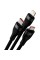 Кабель Baseus Flash Series Ⅱ One-for-three Fast Charging Data Cable USB to M+L+C 66W 1.2m Black (CASS040001)