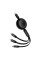 Кабель Baseus Bright Mirror 2 Series Retractable 3-in-1 Fast Charging  Data Cable Type-C to M+L+C 100W 1.1m Black (CAMJ010201)