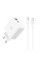 Мережевий зарядний пристрій HOCO C113A Awesome PD65W dual port(1A1C) charger White (6931474790910)