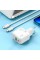 Мережевий зарядний пристрій HOCO C111A Lucky dual-port PD30W+QC3.0 charger set(Type-C to Type-C) White (6931474790880)