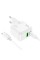 Мережевий зарядний пристрій HOCO C111A Lucky dual-port PD30W+QC3.0 charger set(Type-C to Type-C) White (6931474790880)