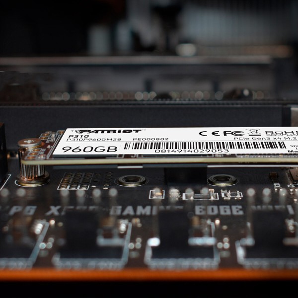 Накопичувач SSD M.2 Patriot P310 960GB NVMe 2280 PCIe 3.0x4 3D NAND TLC (P310P960GM28)
