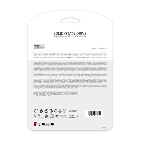 Накопичувач SSD M.2 Kingston KC3000 1024GB NVMe 2280 PCIe 4.0 x4 3D NAND TLC (SKC3000S/1024G)