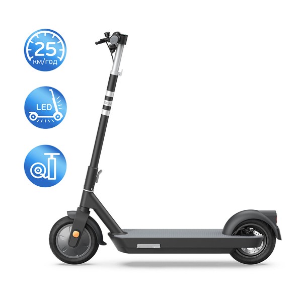 Електросамокат OKAI ES30-NEON PRO Black 10", 350(700)W, 14,7Ah, 80km, 25km\h, 25%, NFC, App, 21kg (ES30-B)