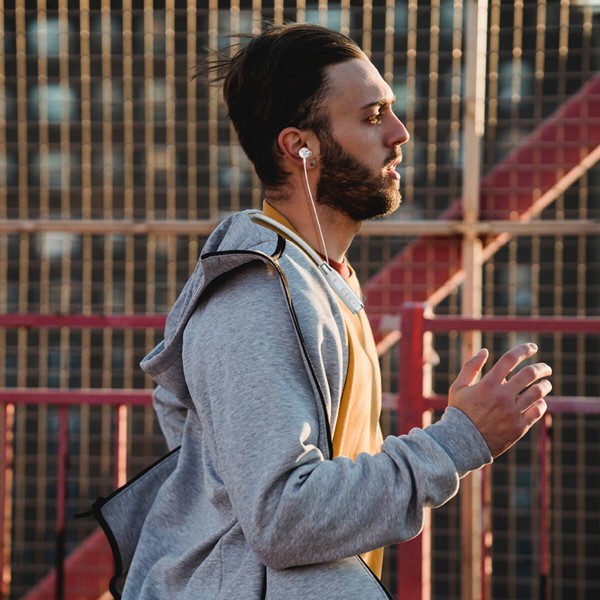 Бездротові навушники HOCO ES62 Pretty neck-hang BT earphones Grey (6931474770745)