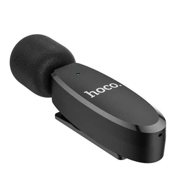Бездротова мікрофонна система HOCO L15 iP Crystal lavalier wireless digital microphone Black (6931474789020)