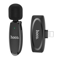 Бездротова мікрофонна система HOCO L15 iP Crystal lavalier wireless digital microphone Black (6931474789020)