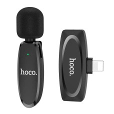 Бездротова мікрофонна система HOCO L15 iP Crystal lavalier wireless digital microphone Black (6931474789020)