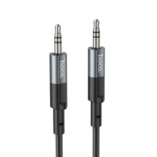 Аудіокабель HOCO UPA23 AUX audio cable Metal Gray (6931474783820)