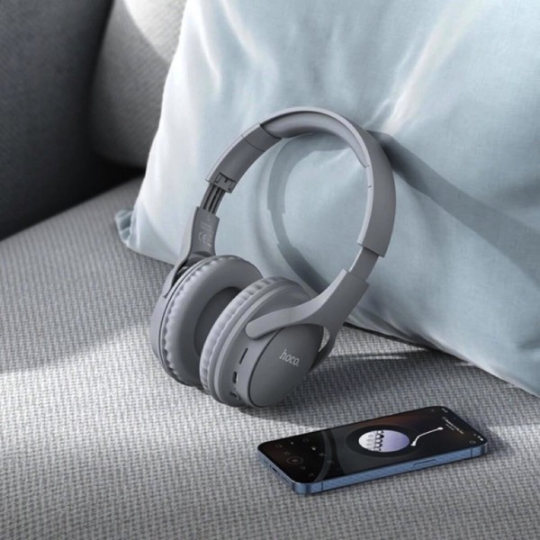 Бездротові навушники HOCO W40 Mighty BT headphones Gray (6931474784957)