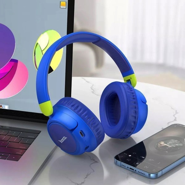 Бездротові навушники HOCO W43 Adventure BT headphones Blue (6931474794642)